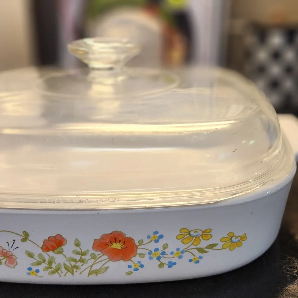 Original Corningware Wildflower Casserole Dishes - Picture 3 of 9